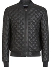 DOLCE & GABBANA DG EMBROIDERY LEATHER JACKET
