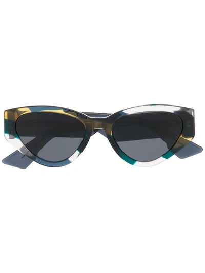 Dior Oversized Cat-eye Sunglasses In Blau