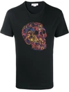 Alexander Mcqueen Floral Skull-print Cotton-jersey T-shirt In Black