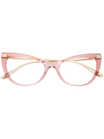 Dolce & Gabbana Cat-eye Glasses In Gold
