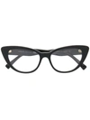 Versace Medusa Embellished Square-frame Glasses In Black