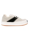 Palm Angels Logo-print Stripe-detail Sneakers In White