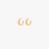 Kenneth Jay Lane Gold Chain Link Hoop Earrings In Gold