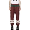 UNDERCOVER BURGUNDY & GREEN GRAPHIC LOUNGE PANTS