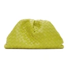 Bottega Veneta Green Intrecciato 'the Pouch' Clutch In 3520 Kiwi