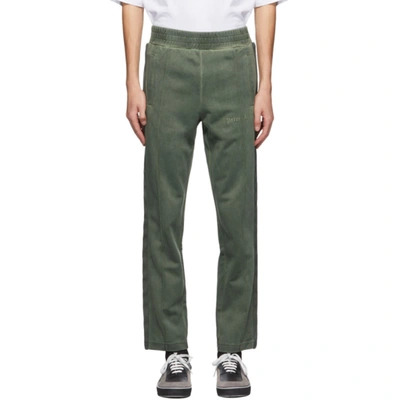 Palm Angels Embroidered-logo Track Pants In Green