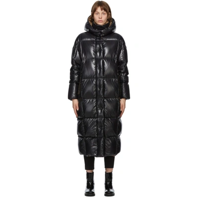 Moncler Parnaiba Black Quilted Shell Coat