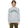 MUSEUM OF PEACE AND QUIET GREY PRINT 'NATURAL' SWEATSHIRT