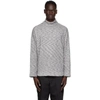 N.HOOLYWOOD N.HOOLYWOOD GREY HIGHNECK TURTLENECK