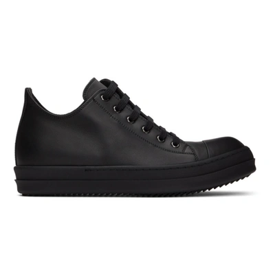 Rick Owens Trainer Low Trainers In Black Leather