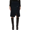 STELLA MCCARTNEY NAVY WOOL PAULA SKIRT