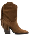 ASH TASSELLED SUEDE BOOTS