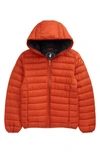 SAVE THE DUCK KIDS' GIGA WATER REPELLENT HOODED PUFFER JACKET,S3065B-GIGAY