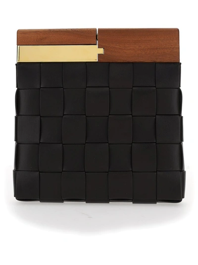 Bottega Veneta Bv Snap Clutch In Brown