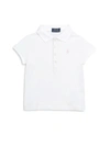 Polo Ralph Lauren Kids' Girl's Logo Embroidered Short-sleeve Polo Shirt In White