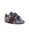 GUCCI BABY'S LEATHER & CANVAS SNEAKERS,0400096044623