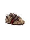 GUCCI BABY'S LEATHER & CANVAS SNEAKERS,0400096044623