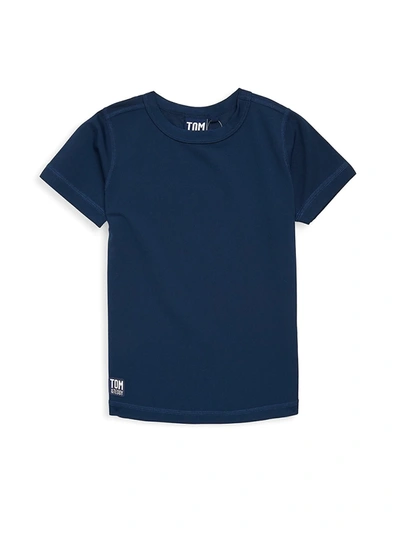 Tom & Teddy Babies' Little Boy's & Boy's Short Sleeve Rashguard In Deep Blue