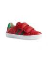 GUCCI BOY'S NEW ACE EMBOSSED LEATHER SNEAKERS,0400098484593