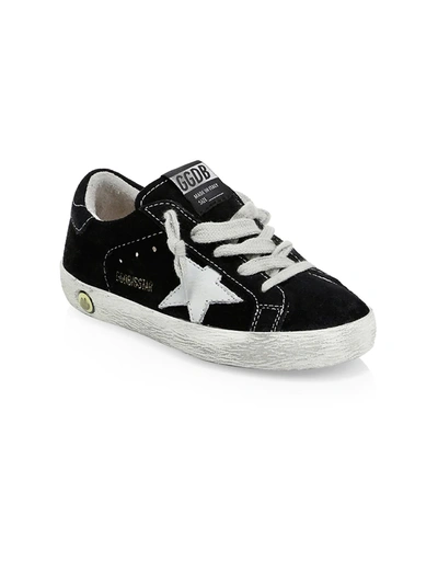 Golden Goose Baby's & Kid's Superstar Suede Sneakers In Black