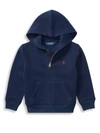 RALPH LAUREN BOY'S COTTON-BLEND FLEECE HOODIE,400099463853