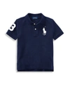 Ralph Lauren Kids' Boy's Big Pony Pique Knit Polo In Navy