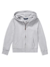 Polo Ralph Lauren Kids' Little Girl's French Terry Hoodie In Grey