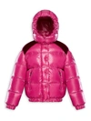 MONCLER LITTLE GIRL'S & GIRL'S CHOUETTE LACQUERED PUFFER JACKET,400010977574