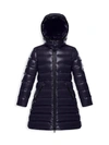 Moncler Kids' Little Girl's & Girl's Moka Quilted A-line Coat In Navy