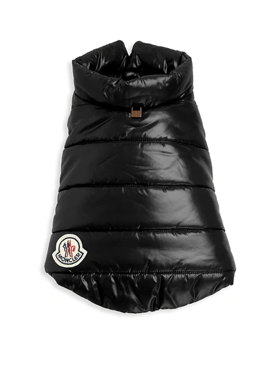 Moncler Quilted Dog Waistcoat In Black