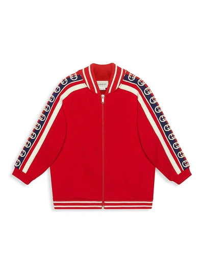 Gucci Kids' Little Girl's & Girl's Zip Sweatshirt In Red