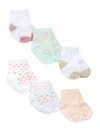 ADEN + ANAIS BABY'S EVERYDAY CREWS 6-PIECE SOCK SET,400011940506