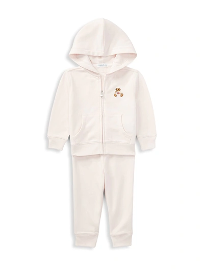 RALPH LAUREN BABY GIRL'S 2-PIECE POLO BEAR HOODIE & JOGGERS SET,400012564104