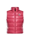 Moncler Kids' Little Girl's & Girl's Ghany Down Puffer Vest In Pink