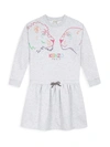 KENZO LITTLE GIRL'S & GIRL'S ICONIC FLEECE DRESS,400012830148