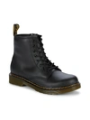 DR. MARTENS' LITTLE KID'S & KID'S 1460 J BLACK SOFTY LEATHER BOOTS,400012581854
