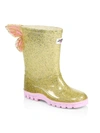 SOPHIA WEBSTER BABY'S & LITTLE GIRL'S BUTTERFLY WELLY GLITTER RAIN BOOTS,400012822322