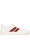Bally Herky Striped Band Low-top Sneakers In White