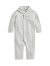 Ralph Lauren Boys' French-rib Cotton Coverall - Baby In Andover Heather