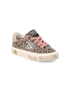 GOLDEN GOOSE LITTLE GIRL'S & GIRL'S MAY LEOPARD-PRINT LEATHER SNEAKERS,400012727010