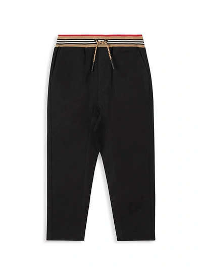 Burberry Kids' Cotton Trousers In Black