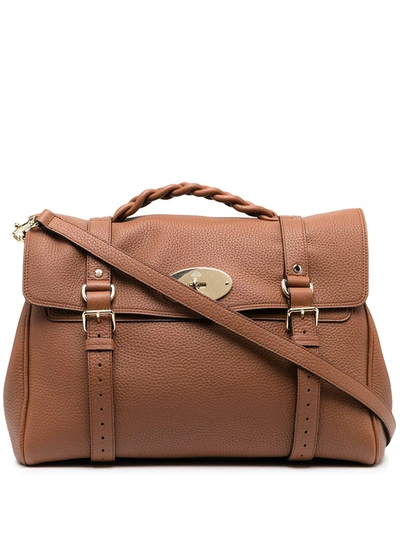 Mulberry Oversized Alexa Satchel In Brown