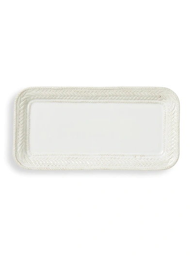 Juliska Le Panier Whitewash Hostess Tray - 12.75"