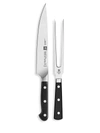 ZWILLING J.A. HENCKELS TWO-PIECE CARVING KNIFE & FORK SET,0400099581908