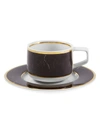 VISTA ALEGRE CARRARA 8-PIECE PORCELAIN COFFEE CUP & SAUCER SET,400099573088