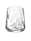 MICHAEL ARAM SET OF FOUR RIPPLE EFFECT CRYSTAL DOUBLE OLD FASHION GLASSES,400096405933