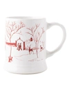 Juliska Country Estate Winter Frolic Ruby Mr. And Mrs. Claus Mug