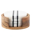 JULISKA STONEWOOD STRIPE 5-PIECE COASTER SET,400011426248