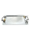 MICHAEL ARAM POMEGRANATE 24K YELLOW GOLDPLATED STAINLESS STEEL & OXIDIZED BRASS SERVING TRAY,480186643336