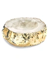 Anna New York Cascita 24k Goldplated Crystal Bowl In Crystal Gold